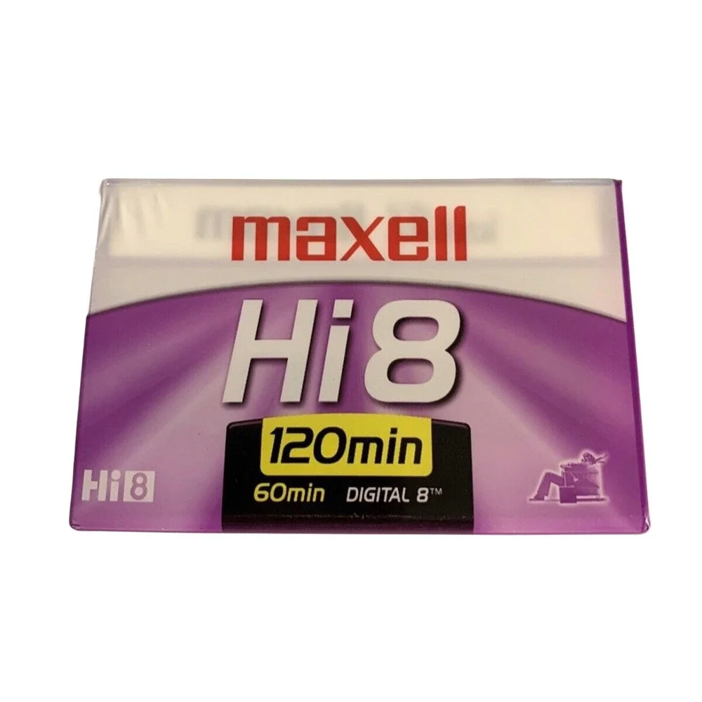 Maxell Hi8 120 Minute Blank Videocassette Tape PG‎ 120 Digital 8 Lot of 3 Sealed